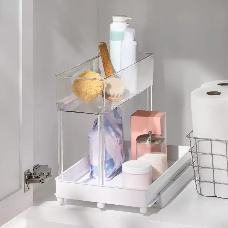 Long Gliding Tray with Bin Clear - ™