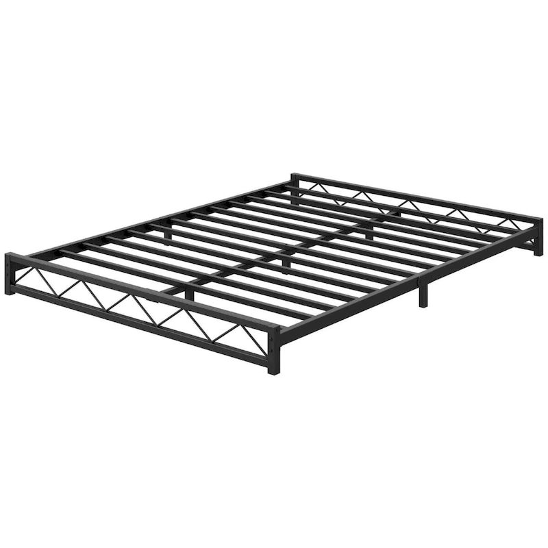 Easy Assembly Queen Size Bed Frame with Steel Slat Support